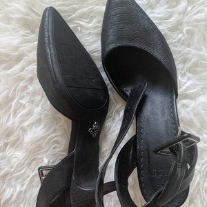 VERA VANG Dress Heels UNUSED SIZE 9.5 Black